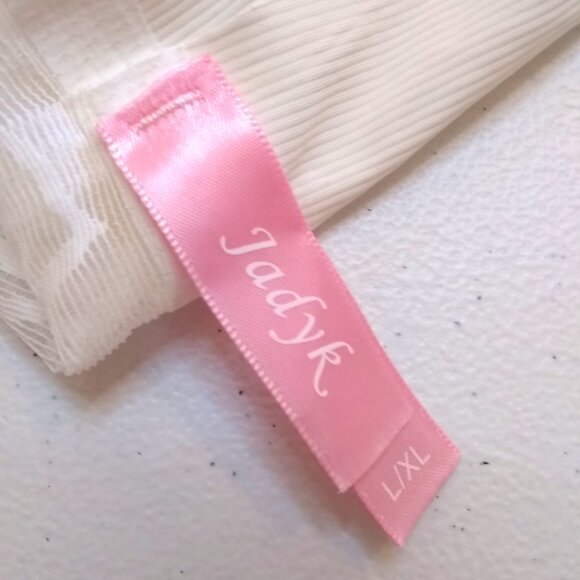 L/XL White Lace Boudoir Bralette w. Matching Floral Earrings! Feminine Seductive - Picture 12 of 14